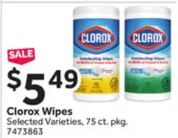 Stop&Shop Clorox Wipes offer