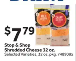 Stop&Shop Stop & Shop Shredded Cheese offer