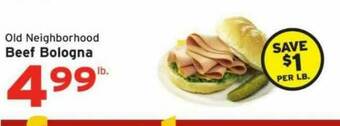 Hannaford Beef Bologna offer