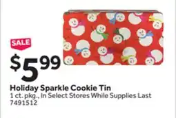 Stop&Shop Holiday Sparkle Cookie Tin offer