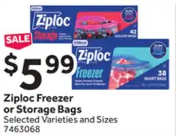 Stop&Shop Ziploc Freezer or Storage Bags offer