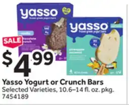Stop&Shop Yasso Yogurt or Crunch Bars offer