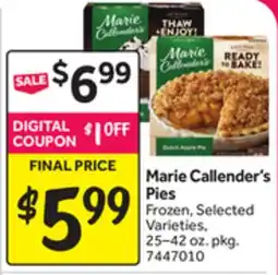 Stop&Shop Marie Callender's Pies offer