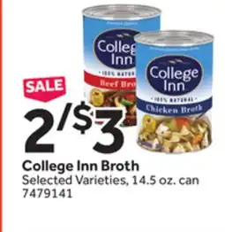 Stop&Shop College Inn Broth offer