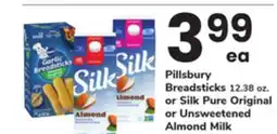 ACME Pillsbury Breadsticks 12.38 oz. or Silk Pure Original or Unsweetened Almond Milk 64 fl.oz btls offer