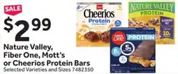 Stop&Shop Nature Valley, Fiber One, Mott's or Cheerios Protein Bars offer