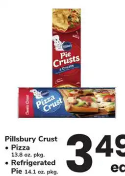 ACME Pillsbury Crust Pizza 13.8 oz. pkg. Refrigerated Pie 14.1 oz. pkg offer