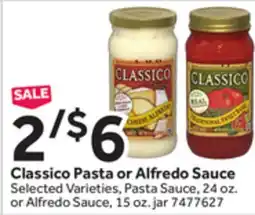 Stop&Shop Classico Pasta or Alfredo Sauce offer