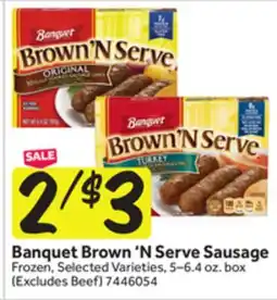 Stop&Shop Banquet Brown 'N Serve Sausage offer