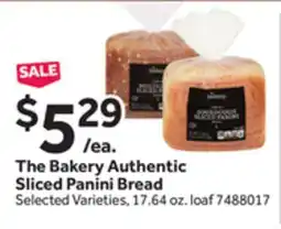 Stop&Shop The Bakery Authentic Sliced Panini Bread offer