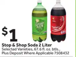 Stop&Shop Stop & Shop Soda 2 Liter offer