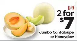 Weis Markets Jumbo Cantaloupe or Honeydew offer