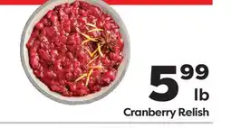 Weis Markets Cranberry Relish offer