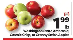 Weis Markets Washington State Ambrosia, Cosmic Crisp, or Granny Smith Apples offer