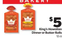 Weis Markets King's Hawaiian Dinner or Butter Rolls offer