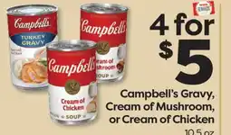 Weis Markets Campbell's Gravy, Cream of Mushroom, or Cream of Chicken offer