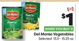 Weis Markets Del Monte Vegetables offer