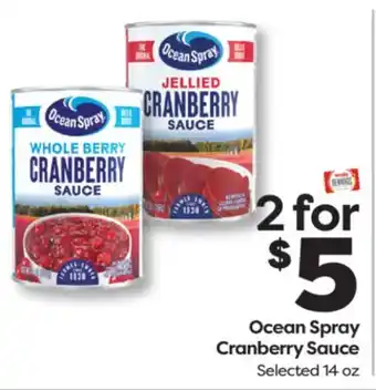 Weis Markets Ocean Spray Cranberry Sauce offer