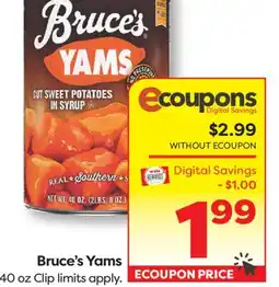 Weis Markets Bruce's Yams offer