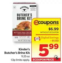 Weis Markets Kinder's Butcher's Brine Kit offer