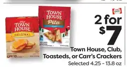 Weis Markets Town House, Club, Toasteds, or Carr's Crackers offer