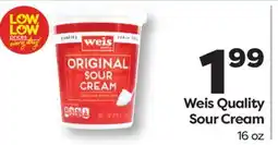 Weis Markets Weis Quality Sour Cream offer
