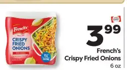 Weis Markets French's Crispy Fried Onions offer