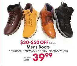 Boscov's Mens Boots offer