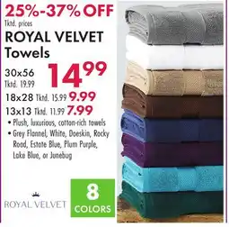 Boscov's ROYAL VELVET Towels offer