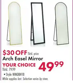 Boscov's Arch Easel Mirror offer