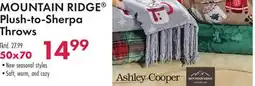 Boscov's Mountain Ridge Plush-to-Sherpa Throws offer