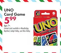 Boscov's UNO Card Game offer