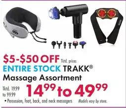 Boscov's ENTIRE STOCK TRAKK Massage Assortment offer