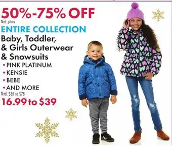 Boscov's Baby, Toddler, & GirlsOuterwear & Snowsuits offer