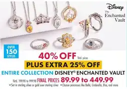 Boscov's ENTIRE COLLECTION DISNEY ENCHANTED VAULT offer