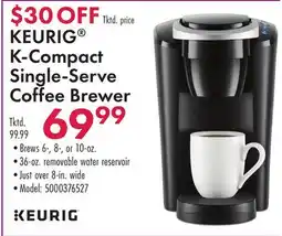 Boscov's KEURIG K-Compact Single-Serve Coffee Brewer offer