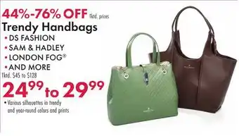 Boscov's Trendy Handbags offer