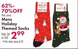 Boscov's Mens Holiday Themed Socks offer