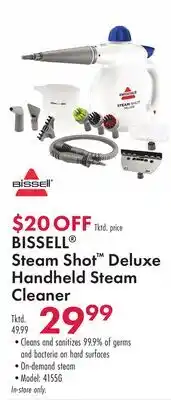 Boscov's BISSELL Steam Shot Deluxe Handheld Steam Cleaner offer