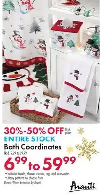 Boscov's ENTIRE STOCK Bath Coordinates offer