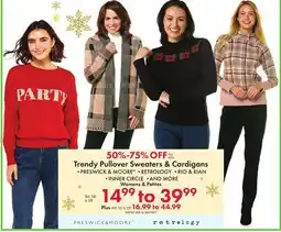 Boscov's Trendy Pullover Sweaters & Cardigans offer