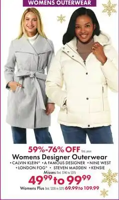 Boscov's Womens Designer Outerwear offer