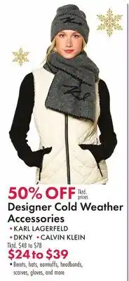Boscov's Designer Cold Weather Accessories offer