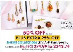 Boscov's ENTIRE COLLECTION LE VIAN Fine Jewelry offer