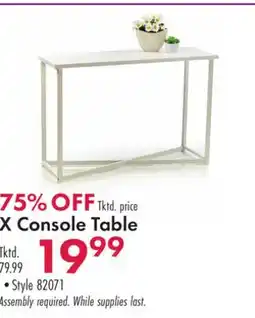 Boscov's X Console Table offer