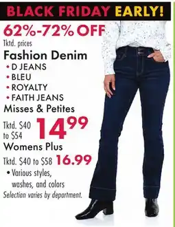 Boscov's Fashion Denim offer
