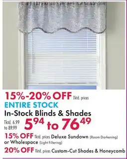 Boscov's In-stock Blinds & Shades offer