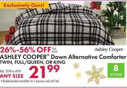 Boscov's ASHLEY COOPER Down Alternative Comforter offer