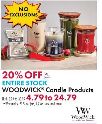 Boscov's ENTIRE STOCK WOODWICK Candle Products offer
