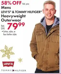 Boscov's Mens LEVI'S & TOMMY HILFIGER Heavyweight Outerwear offer